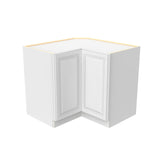 Park Avenue White - Lazy Suzan Corner Base Cabinet | 36"W x 34.5"H x 24"D