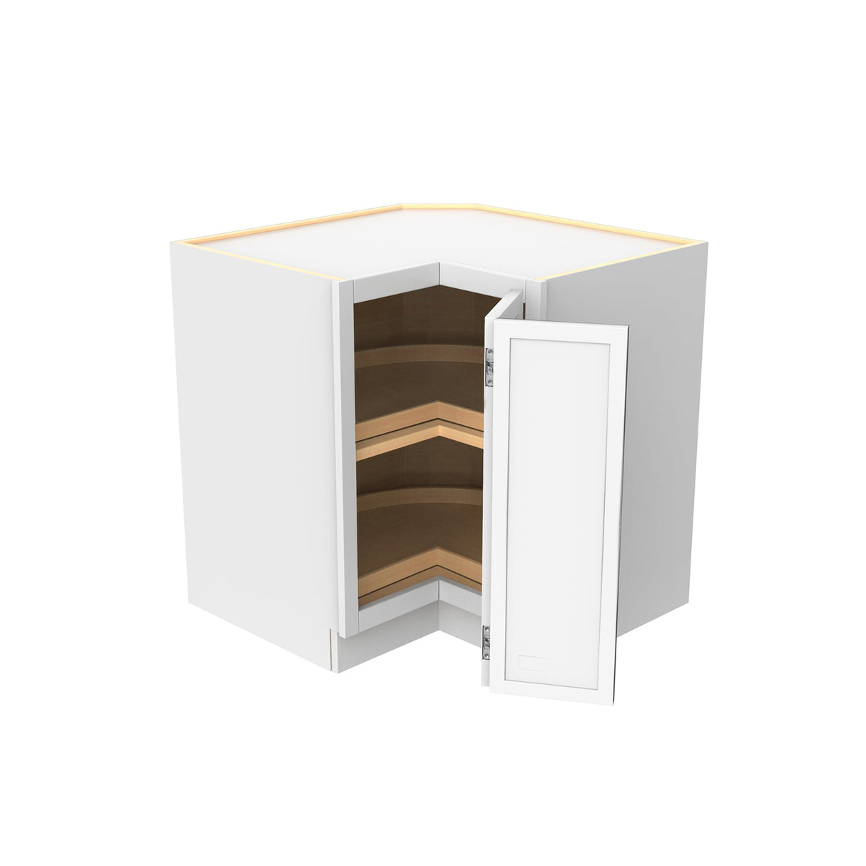 RTA - Park Avenue White - Lazy Susan Corner Base Cabinet | 33"W x 34.5"H x 24"D