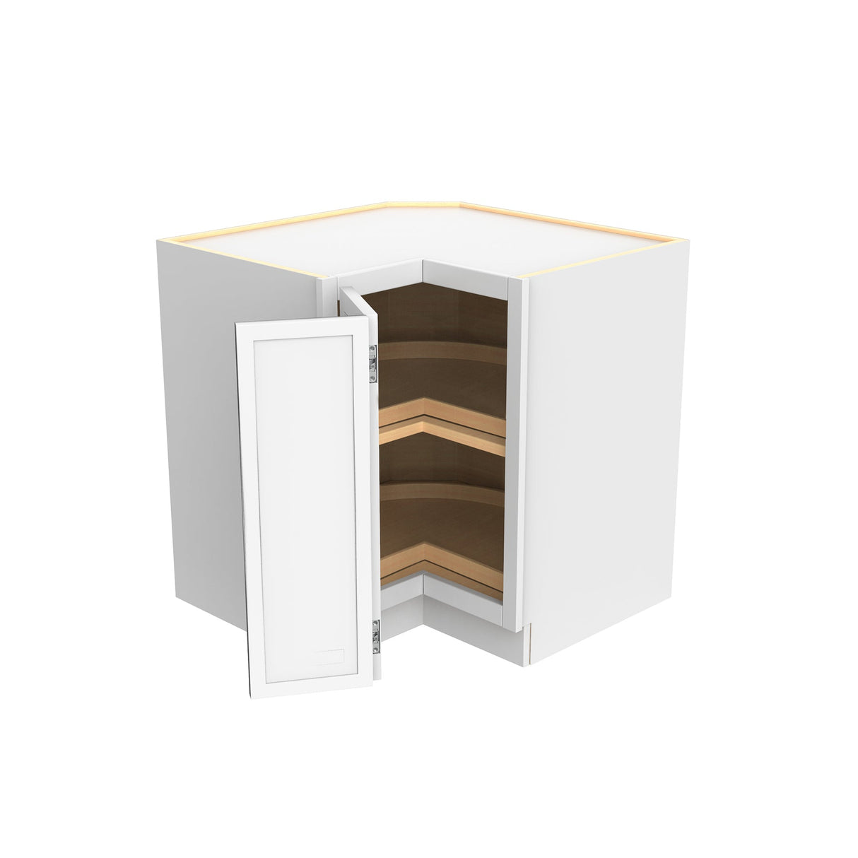 RTA - Park Avenue White - Lazy Susan Corner Base Cabinet | 33"W x 34.5"H x 24"D