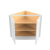 RTA - Park Avenue White - Straight Base End Cabinet | 24"W x 34.5"H x 24"D