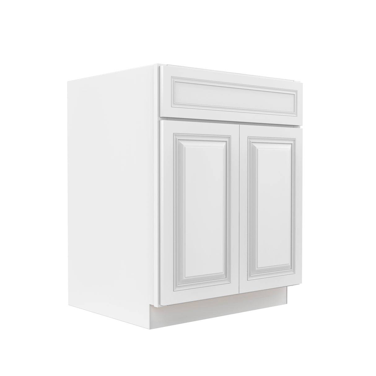 Park Avenue White - Double Door Base Cabinet | 27"W x 34.5"H x 24"D