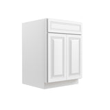 Park Avenue White - Double Door Base Cabinet | 24"W x 34.5"H x 24"D