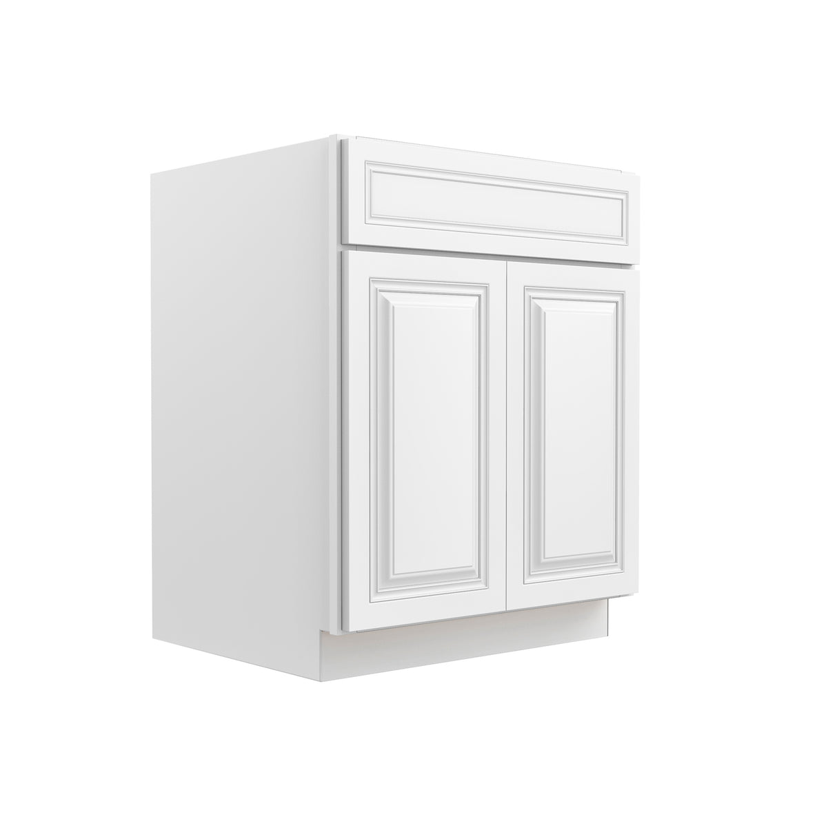 Park Avenue White - Double Door Base Cabinet | 27"W x 34.5"H x 24"D