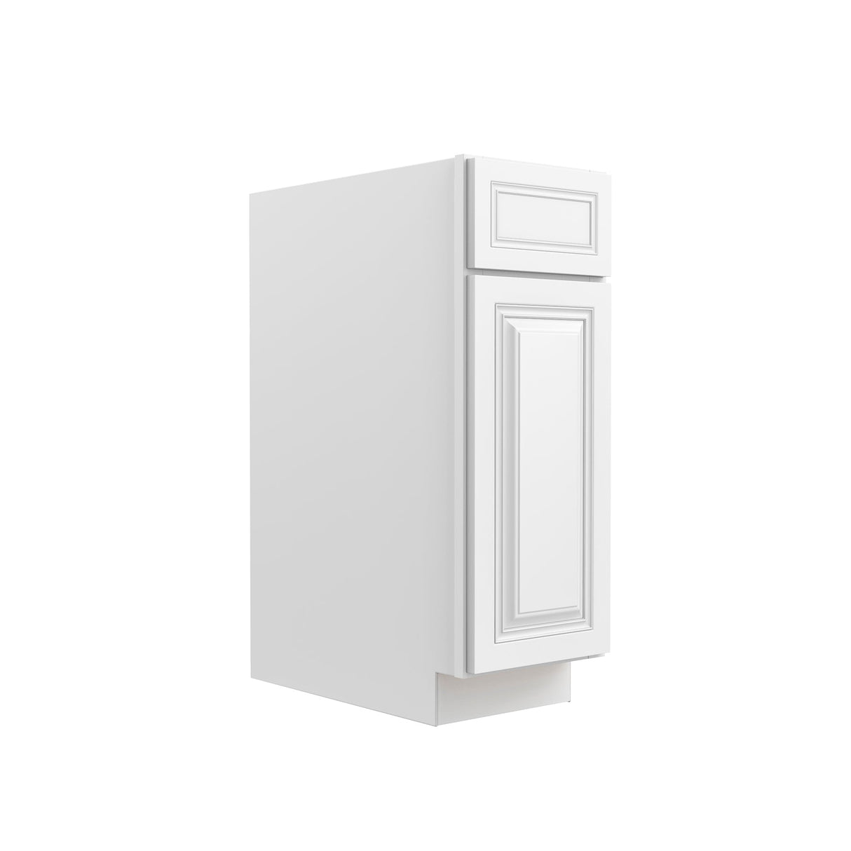 RTA - Park Avenue White - Single Door & Drawer Base Cabinet | 12"W x 34.5"H x 24"D