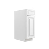 RTA - Park Avenue White - Single Door & Drawer Base Cabinet | 12"W x 34.5"H x 24"D