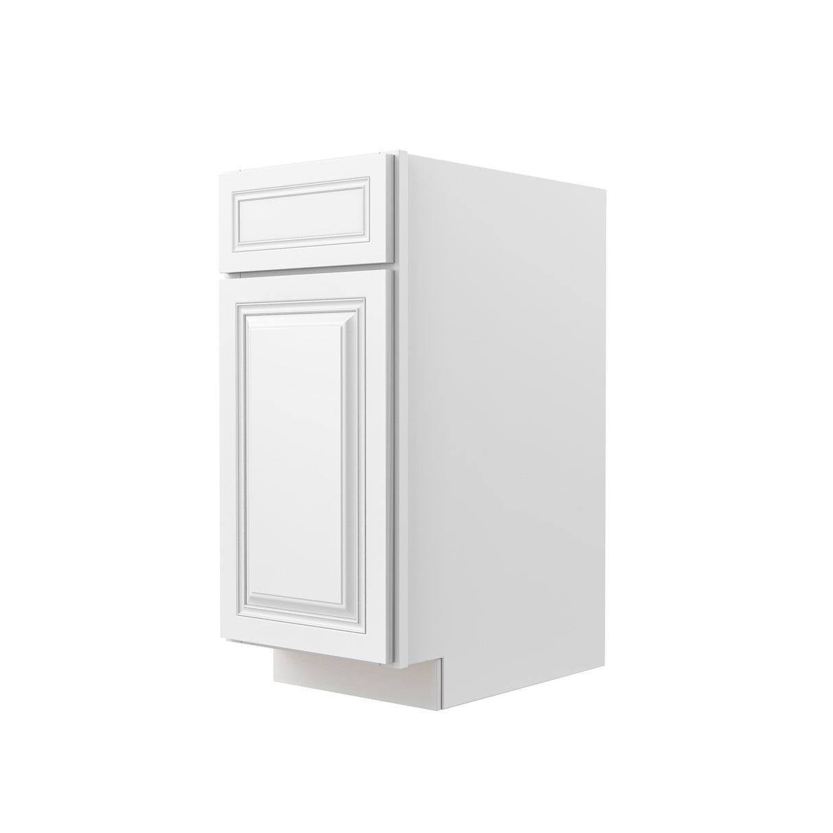Park Avenue White - Single Door Base Cabinet | 15"W x 34.5"H x 24"D
