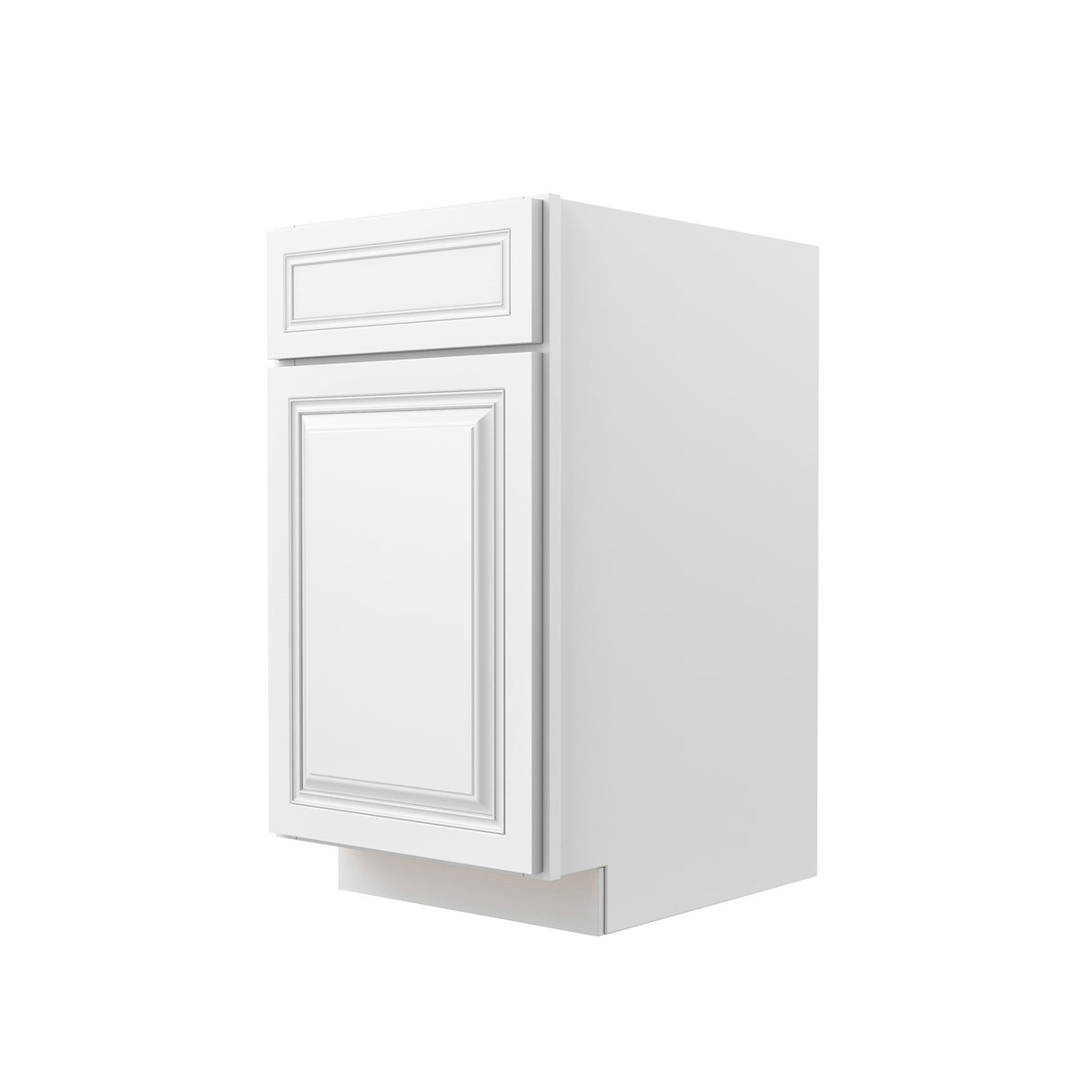 Park Avenue White - Single Door Base Cabinet | 18"W x 34.5"H x 24"D