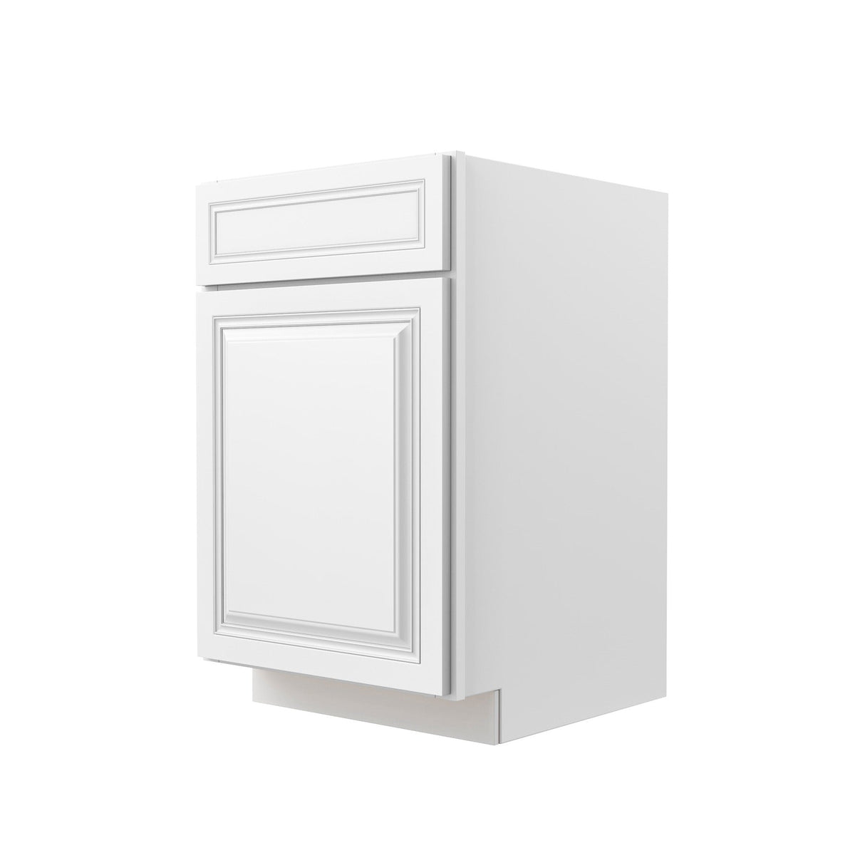 RTA - Park Avenue White - Single Door & Drawer Base Cabinet | 21"W x 34.5"H x 24"D
