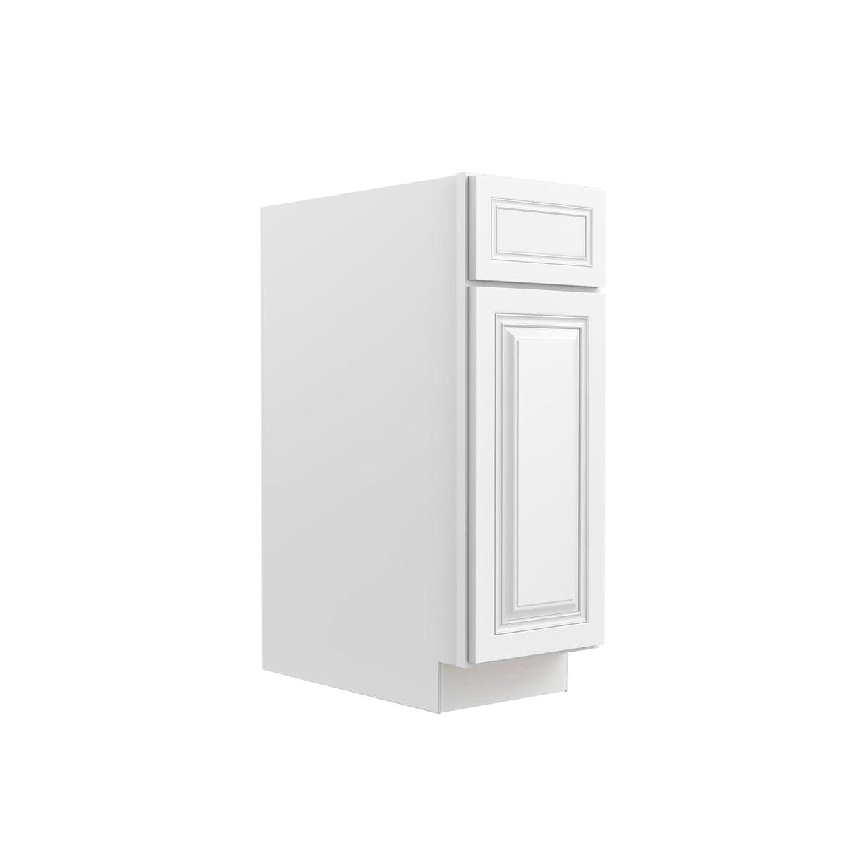 RTA - Park Avenue White - Single Door & Drawer Base Cabinet | 12"W x 34.5"H x 24"D