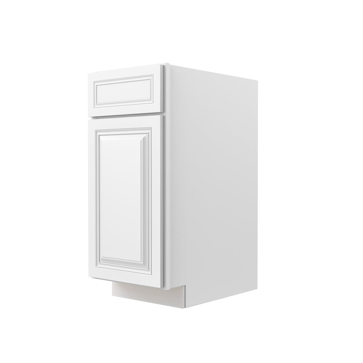 Park Avenue White - Single Door Base Cabinet | 15"W x 34.5"H x 24"D