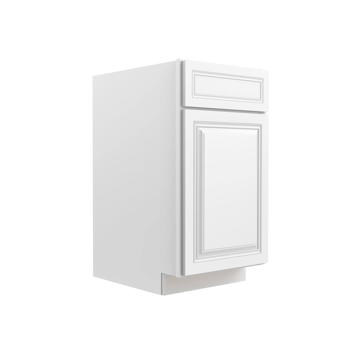 Park Avenue White - Single Door Base Cabinet | 18"W x 34.5"H x 24"D