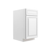 Park Avenue White - Single Door Base Cabinet | 18"W x 34.5"H x 24"D
