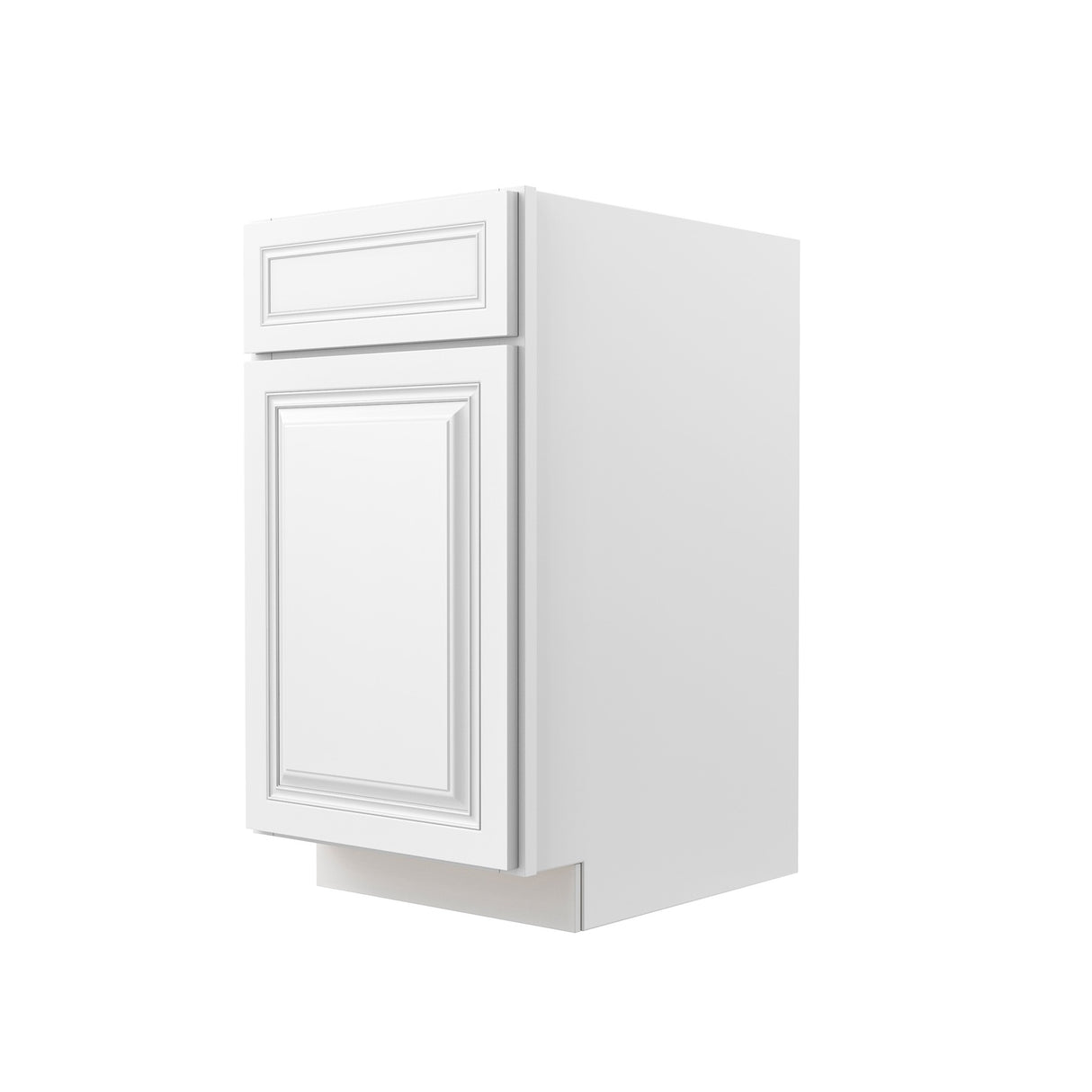 Park Avenue White - Single Door Base Cabinet | 18"W x 34.5"H x 24"D