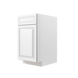 Park Avenue White - Single Door Base Cabinet | 18"W x 34.5"H x 24"D