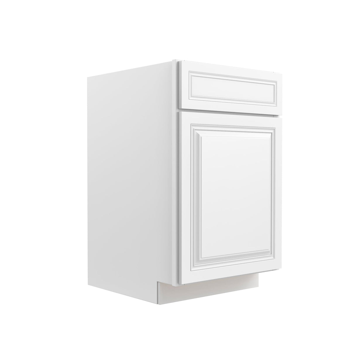 RTA - Park Avenue White - Single Door & Drawer Base Cabinet | 21"W x 34.5"H x 24"D