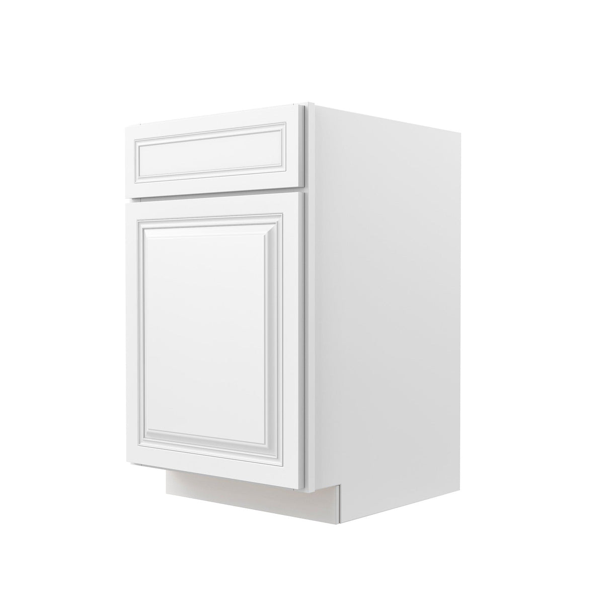 RTA - Park Avenue White - Single Door & Drawer Base Cabinet | 21"W x 34.5"H x 24"D