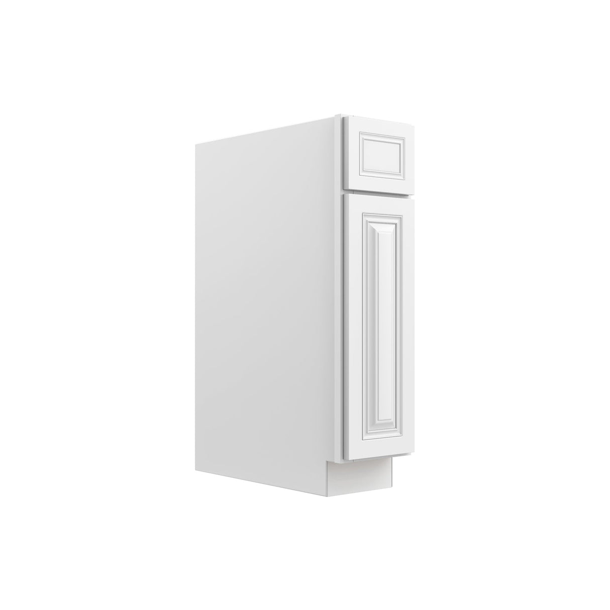 RTA - Park Avenue White - Single Door & Drawer Base Cabinet | 9"W x 34.5"H x 24"D