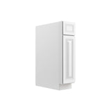RTA - Park Avenue White - Single Door & Drawer Base Cabinet | 9"W x 34.5"H x 24"D