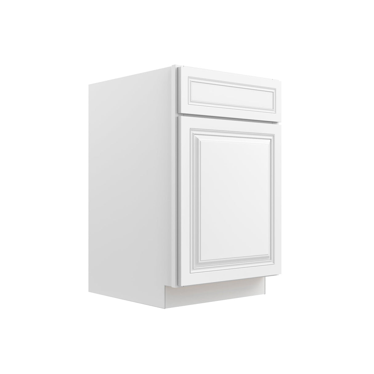 RTA - Park Avenue White - Single Door & Drawer Base Cabinet | 21"W x 34.5"H x 24"D