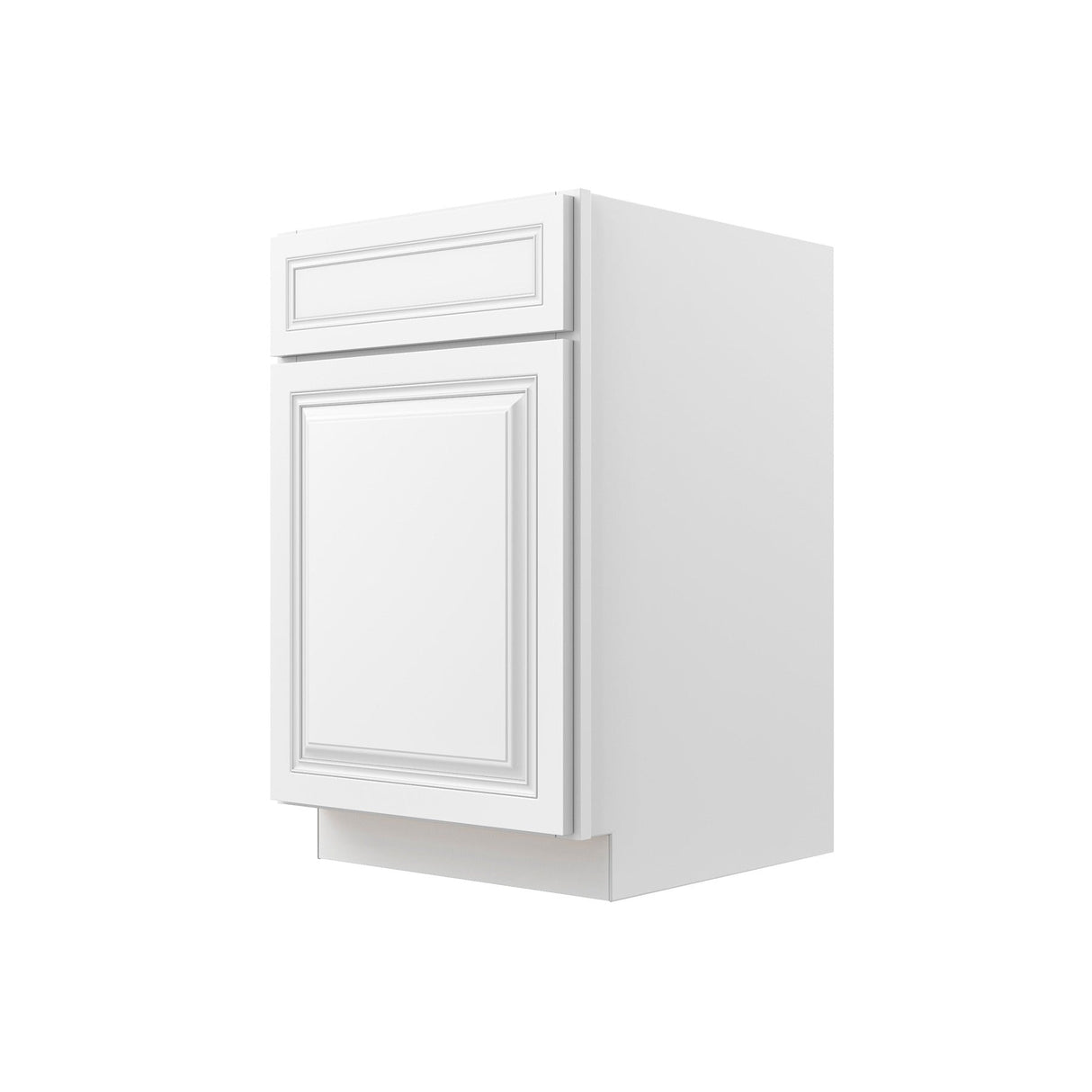 RTA - Park Avenue White - Single Door & Drawer Base Cabinet | 21"W x 34.5"H x 24"D