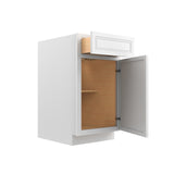 Park Avenue White - Single Door Base Cabinet | 18"W x 34.5"H x 24"D