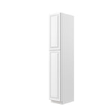 RTA - Park Avenue White - Single Door Utility Cabinet | 15"W x 90"H x 24"D