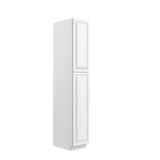 RTA - Park Avenue White - Single Door Utility Cabinet | 15"W x 90"H x 24"D
