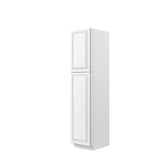 RTA - Park Avenue White - Single Door Utility Cabinet | 18"W x 84"H x 24"D