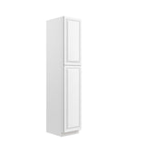 RTA - Park Avenue White - Single Door Utility Cabinet | 18"W x 90"H x 24"D