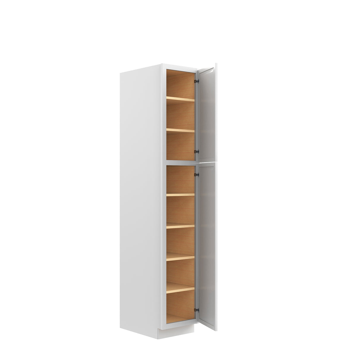 Park Avenue White - Utility Cabinet | 15"W x 84"H x 24"D