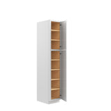 Park Avenue White - Utility Cabinet | 15"W x 84"H x 24"D
