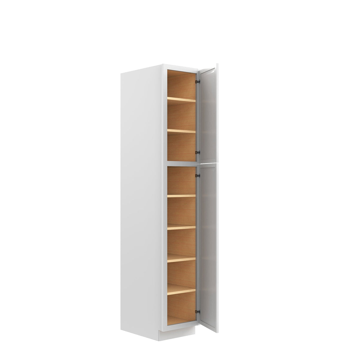 Park Avenue White - Utility Cabinet | 15"W x 84"H x 24"D