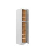 Park Avenue White - Utility Cabinet | 15"W x 84"H x 24"D