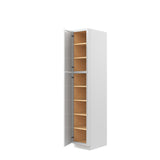 Park Avenue White - Utility Cabinet | 15"W x 84"H x 24"D