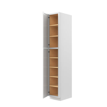 RTA - Park Avenue White - Single Door Utility Cabinet | 15"W x 90"H x 24"D