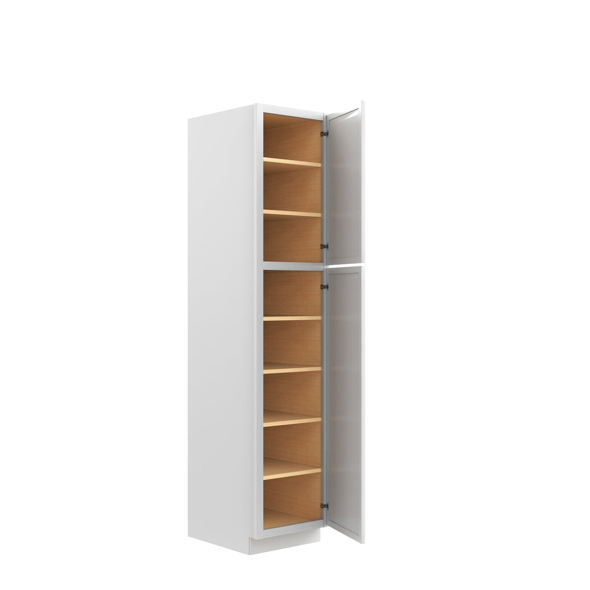 RTA - Park Avenue White - Single Door Utility Cabinet | 18"W x 84"H x 24"D