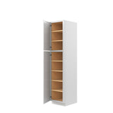 Park Avenue White - Utility Cabinet | 18"W x 84"H x 24"D