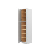 Park Avenue White - Utility Cabinet | 18"W x 84"H x 24"D