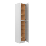 Park Avenue White - Utility Cabinet | 18"W x 96"H x 24"D