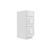 RTA - Park Avenue White - Vanity Drawer Base Cabinet | 12"W x 34.5"H x 21"D