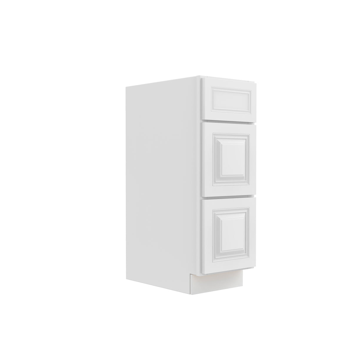 Park Avenue White - Vanity Drawer Base Cabinet | 12"W x 34.5"H x 21"D