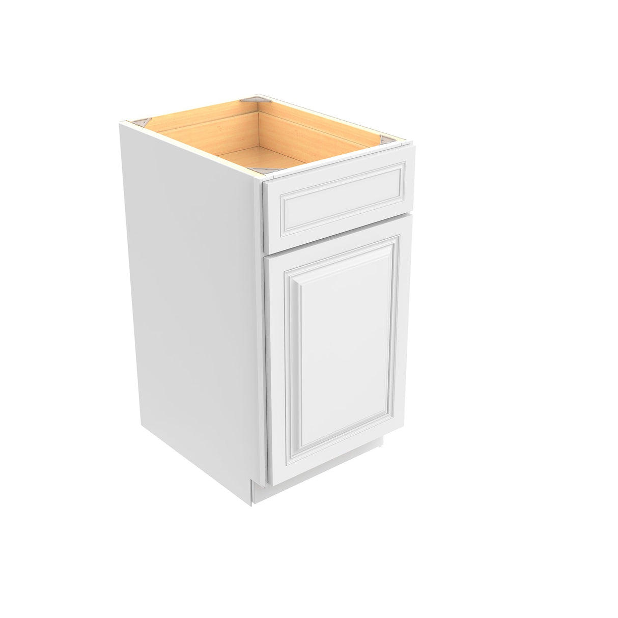 RTA - Park Avenue White - Waste Basket Cabinet | 18"W x 34.5"H x 24"D