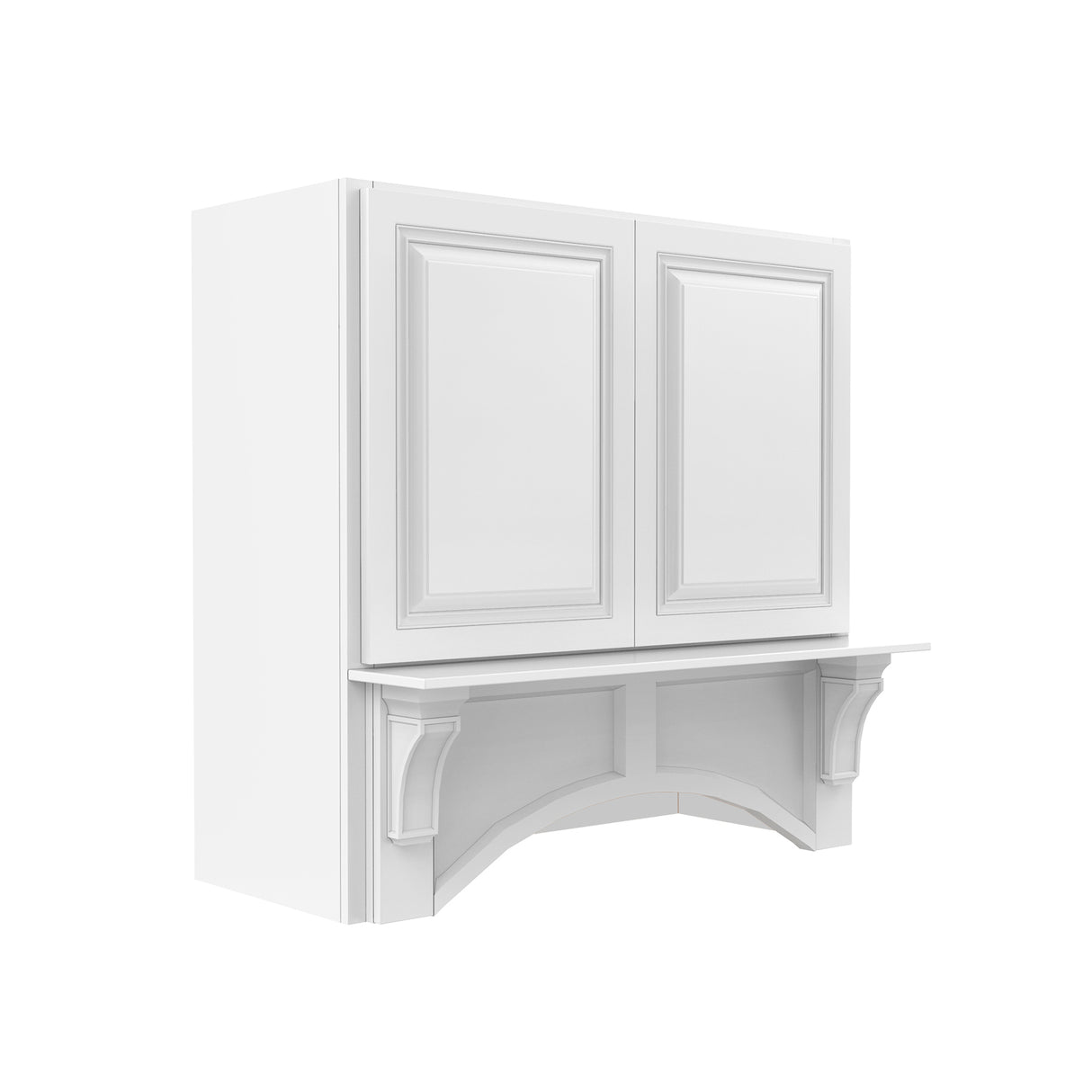 Park Avenue White - Mantle Hood | 36"W x 36"H x 21"D