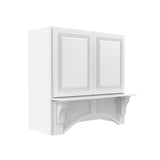 Park Avenue White - Mantle Hood | 36"W x 36"H x 21"D