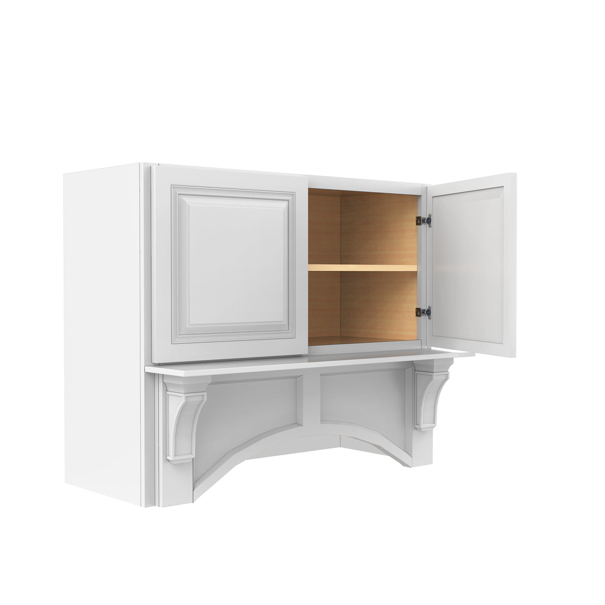 Park Avenue White - Mantle Hood | 36"W x 30"H x 21"D