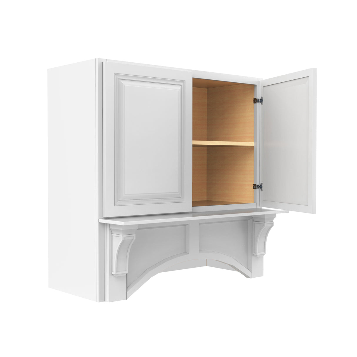 Park Avenue White - Mantle Hood | 36"W x 36"H x 21"D