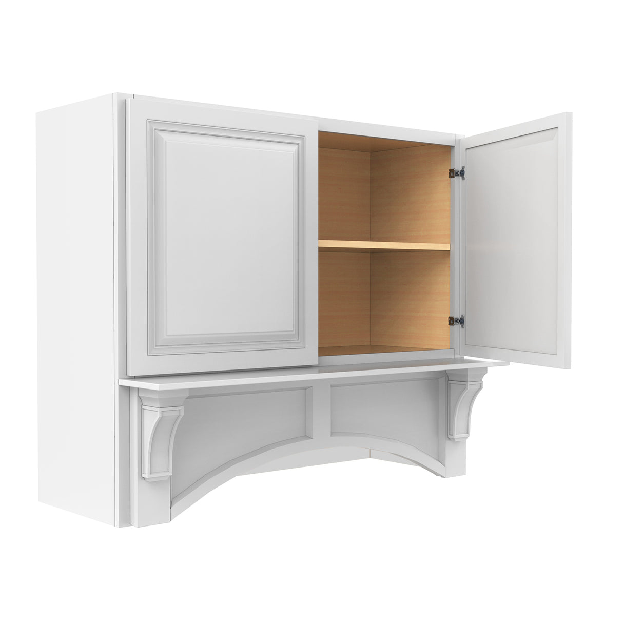 Park Avenue White - Mantle Hood | 42"W x 36"H x 21"D