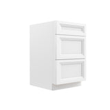 RTA - Richmond White - 3 Drawer Base Cabinet | 21"W x 34.5"H x 24"D