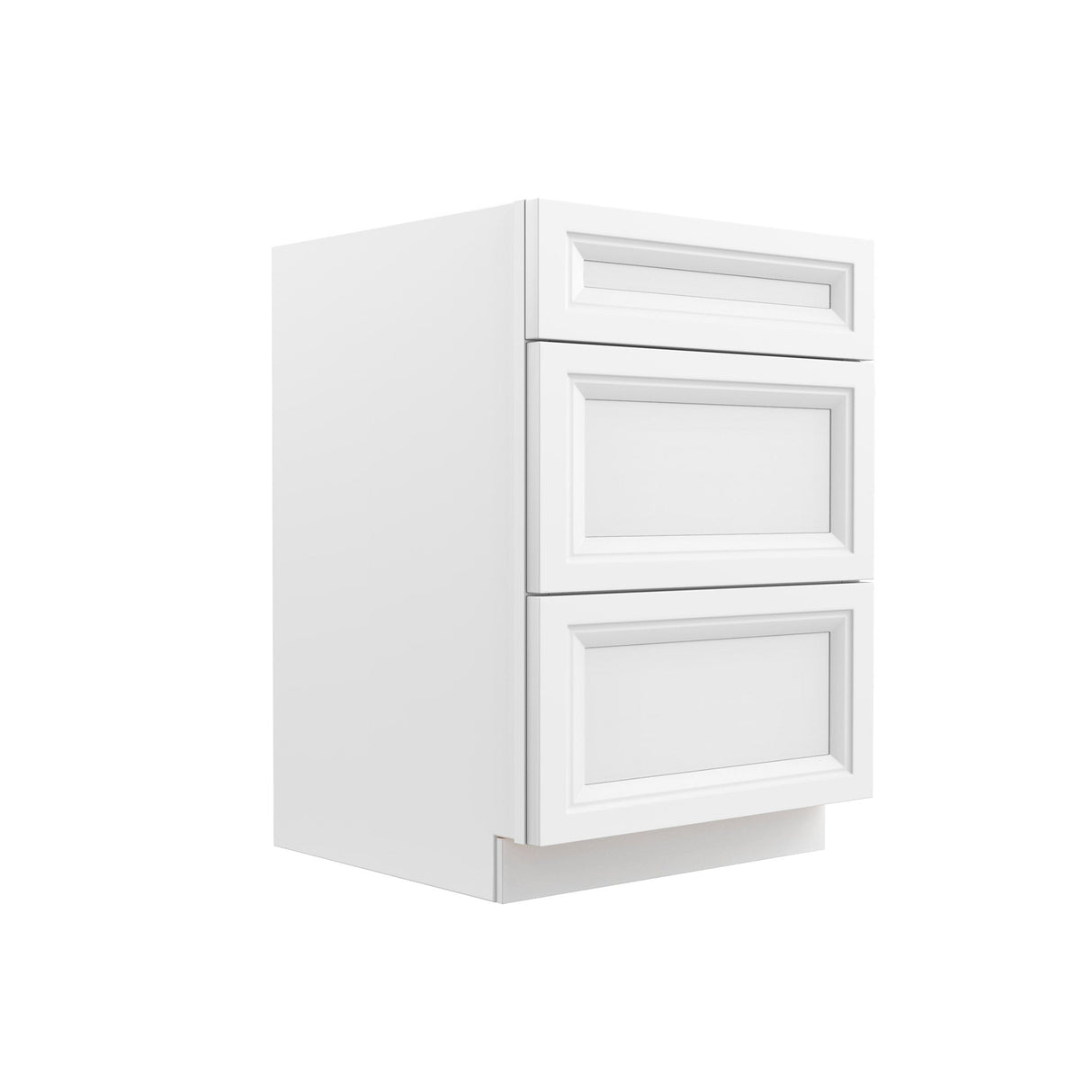 RTA - Richmond White - 3 Drawer Base Cabinet | 24"W x 34.5"H x 24"D