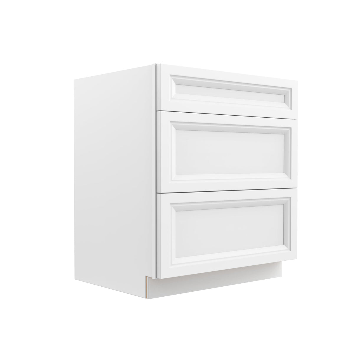 RTA - Richmond White - 3 Drawer Base Cabinet | 30"W x 34.5"H x 24"D